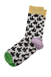 Носки мужские Happy Socks THU01 белые 36-40 EU