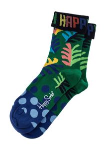 Носки мужские Happy Socks BLE01 зеленые 36-40 EU