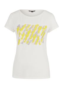 Футболка женская COMMA 81.002.32.3619 01E4 белая 34 DE