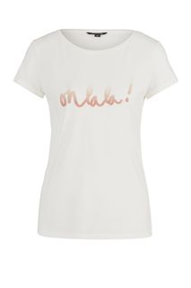 Футболка женская COMMA 81.003.32.3509 01E2 белая 38 DE