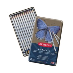 Набор цветных карандашей "Metallic", 12 цветов Derwent
