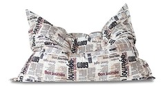 Кресло-мешок DreamBag Подушка Бонджорно, размер XL, жаккард, бежевый с рисунком
