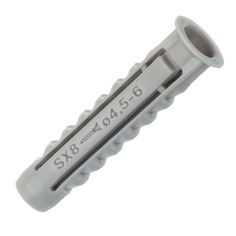Дюбель SX 8X65 FISCHER 132364 для полнотелых материалов (10 шт) блистер