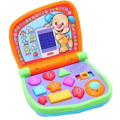 Детский игровой развивающий двуязычный интерактивный ноутбук Fisher Price Смейся и учись