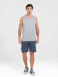 Майка мужская BlackSpade BS30208 серая XL