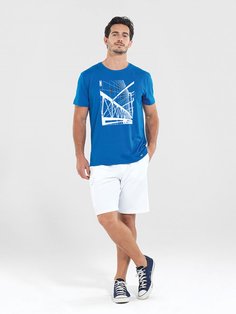 Футболка мужская BlackSpade BS30207 голубая XL