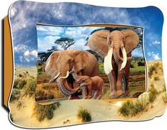 Объемная 3D-картина Vizzle KIDS 0151 Слоны на прогулке