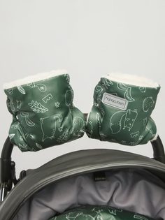 Муфты на ручку коляски AMAROBABY Snowy Travel Зверята, хаки
