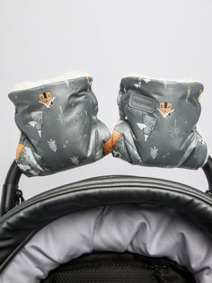 Муфты на ручку коляски AMAROBABY Snowy Travel Горы, серый
