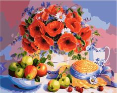 Картина по номерам Paintboy GX 34474 Маки и яблоки 40*50