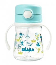 Поильник Beaba Tasse Paille 240 мл, цвет светло-голубой