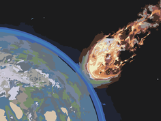 Картина по номерам: Метеорит. 30 х 40 (pz-3000)