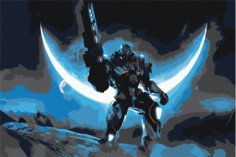 Картина по номерам: Робот. 40 х 60 (pz-robot)