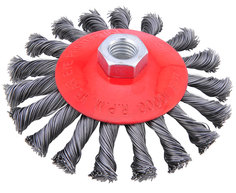 Щетка дисковая для УШМ витая 115мм М14 Skrab 35431