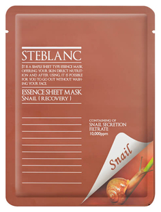 Маска для лица Steblanc Essence Sheet Mask Snail 20 г