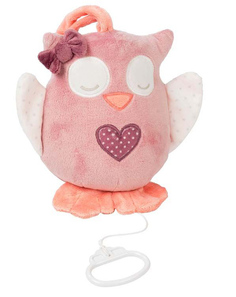 Игрушка мягкая Nattou Musical Soft toy Adele & Valentine Сова музыкальная 424066
