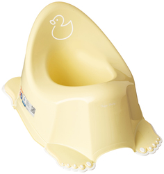 Горшок Tega Уточка нескользящий музыкальный желтый