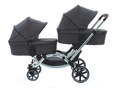 Коляска для двойни FD-Design Zoom Diamond asphalt 2 в 1 12002081907/12002091907