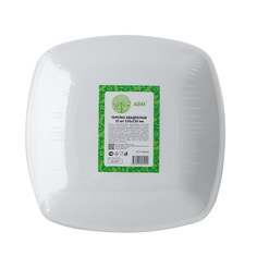 Тарелки одноразовые квадратные 230 мм, Россия No Brand