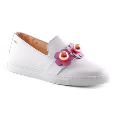 Слипоны женские NORMA J BAKER 2045E7A белые 37 RU