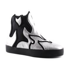 Ботинки женские John Galliano 3423B серебристые 38 RU