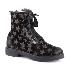 Ботинки женские Alexander Hotto 52664 черные 37 RU