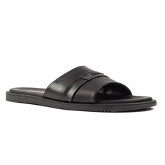 Шлепанцы мужские Pollini SB28012GOAUG0000 черные 43 RU