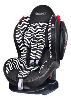 Автокресло Welldon New Smart Sport Side Armor&Cuddle Me гр. 1/2, Черный, Белый (BS02-NSCE)
