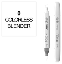 Маркер Touch Brush двухсторонний на спиртовой основе Прозрачный размывка 0