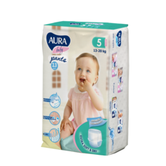 Подгузники-трусики AURA BABY 5/XL (13-20 кг), 13 шт.