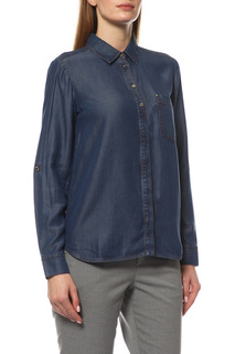 Рубашка женская Pennyblack 31110119 синяя 42 IT