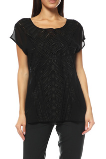 Блуза женская COMMA 88.704.12.4643 черная 36 DE