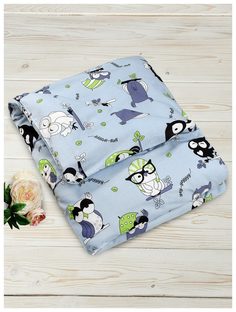 Пододеяльник AmaroBaby на молнии Совы, бязь, 147х112 см