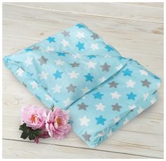 Пододеяльник AmaroBaby на молнии Прянички голубой, поплин, 147х112 см