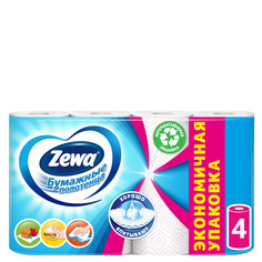 Бумажные полотенца Zewa декор 4 рулона