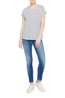 Футболка женская Mustang 1005486-10944 синяя XS