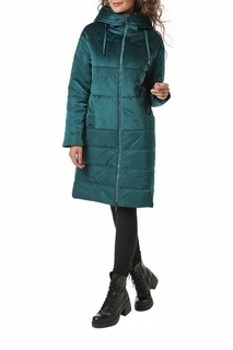 Пуховик-пальто женский DizzyWay 19305 зеленый 62 RU