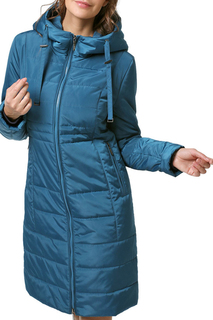 Пуховик-пальто женский DizzyWay 19324 синий 60 RU