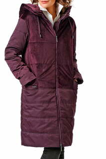 Пуховик-пальто женский DizzyWay 19305 красный 46 RU