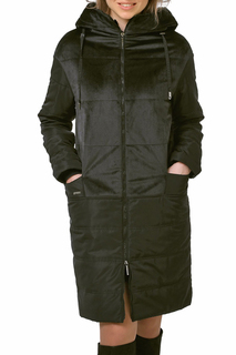 Пуховик-пальто женский DizzyWay 19305 черный 58 RU