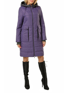 Пуховик-пальто женский DizzyWay 19306 фиолетовый 52 RU