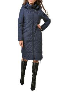 Пуховик-пальто женский DizzyWay 19323 синий 56 RU