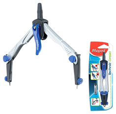 Циркуль металлический Maped Technic Compact с грифелем 2 мм (+ запасной грифель)