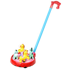 Каталка на палке "Лошадь", красная Veld