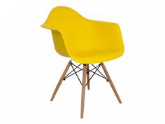 Стул ОГОГО Обстановочка Spacer spacer_yellow, натуральный/черный/yellow