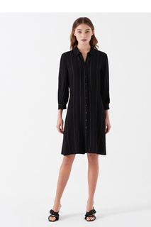Платье-рубашка женское Mavi 130826-900 черное XS