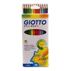 Набор цветных карандашей Stilnovo, 12 цветов Giotto
