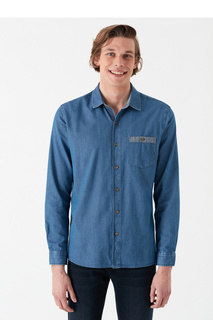 Рубашка мужская Mavi 021438-18790 синяя L