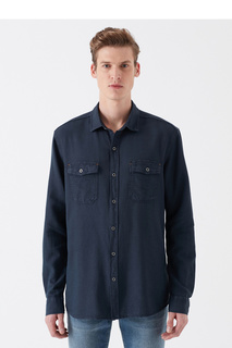Рубашка мужская Mavi 021454-30651 синяя L