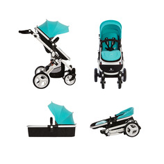 Коляска-трансформер Babyruler ST166 tiffany